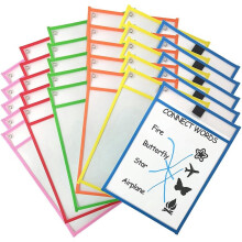 FOR 30Dry Erase Pockets Pockets Perfect Classroom Organization Reusable Dry Erase Pockets Teaching Supplies