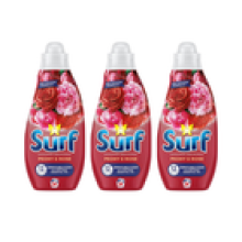 Surf Peony & Rose Laundry Washing Liquid Detergent 24 Washes 648ML - Pack of 3