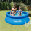 Inflatable Swimming Pool Summer Waves Ring Pool Quick Set Up Blue 3