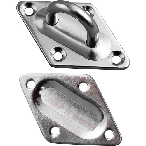 Kit de ferragens para vela de sombreamento, conjunto de aço inoxidável reforçado de 15 cm (6 polegadas) para instalação externa de velas de 2