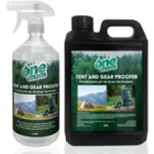 Tent and Gear Waterproofer 1L 25L Refill Camping Hiking Waterproof One Chem