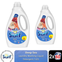 Surf Laundry Washing Liquid Detergent Deep Sea 3.24 L, 120 Washes