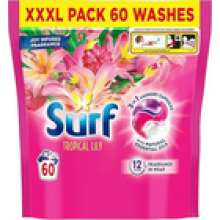 Surf 3 in 1 Tropical Lily Laundry Washing Detergent Capsules joy-infused fragran
