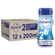 12 x 200ml Aptamil 2 Follow On Baby Milk Suitable From 612 Months