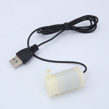 Veecome USB 1M-kabel DC-ljuddämpare 3V 5V 6V mini dränkbar vattenpump