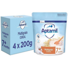 4 x 200g Aptamil Multigrain Baby Cereal Suitable From 7 Months