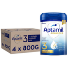 4 x 800g Aptamil Advanced 3 Toddler Milk Powder Suitable For Ages 13 Formula