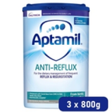 3 x 800g Aptamil 1 AntiReflux Baby Milk Formula From Birth