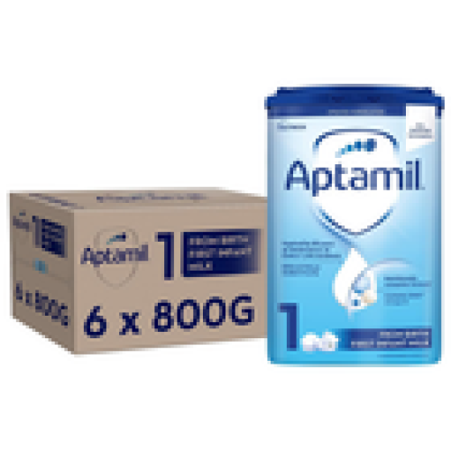 Aptamil 6 x 800g Aptamil 1 First Infant Milk Suitable From Birth Formula