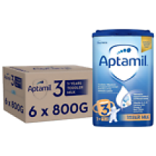 6 x 800g Aptamil 3 Toddler Milk Suitable For Ages 1 Year Formula