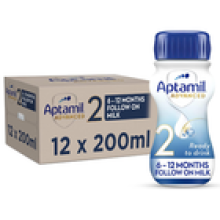 12 x 200ml Aptamil Advanced 2 Follow On Baby Milk Suitable For 612 Months