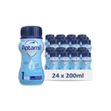24 x 200ml Aptamil Breastmilk Substitute 1 First Infant Milk From Birth