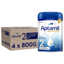 4 x 800g Aptamil Advanced 2 Follow On Baby Milk Powder From 612 Months Formula
