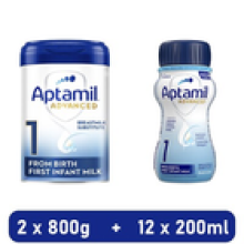 Aptamil Advanced 1 Infant Monthly Milks Baby Feeding Bundle Formula