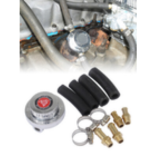 Universal Universal Silver Fuel Pressure Regulator Manual Adjustable For Carburetor Engine 2