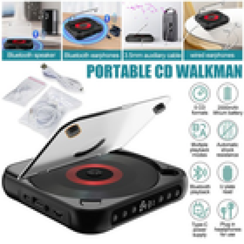 Rechargeable Desktop CD Player With Bluetooth Portable Personal Cd Players 2