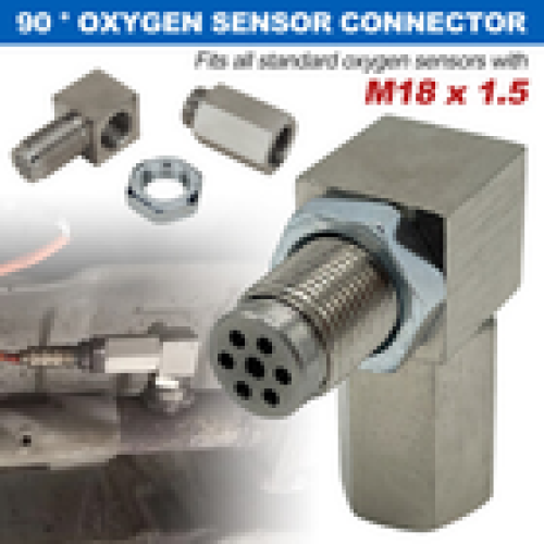 90 Oxygen O2 Sensor Spacer Adapter CEL Eliminator Mini Cat Catalytic Converter 1