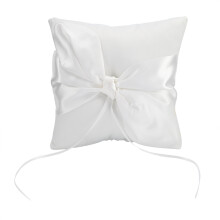 Ivory Ring Bearer Pillow For Wedding Parties, Elegant And Stylish, Compact Design With Easy Carrying Feature