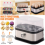 Compact Electric Egg Cooker Boiler Hard Medium Soft Boiled Fits 6 Eggs 4