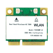 Adaptor LAN wireless WiFi 1200M Dual Band 2.4G5Ghz Bluetooth 4.2Gigabit pentru Win7Win8Win10Linux7265HMW