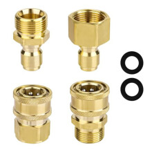 4 ks adaptérov pre tlakový čistič M22-14 mm na 1/4 palca, sada armatúr, rýchlospojka