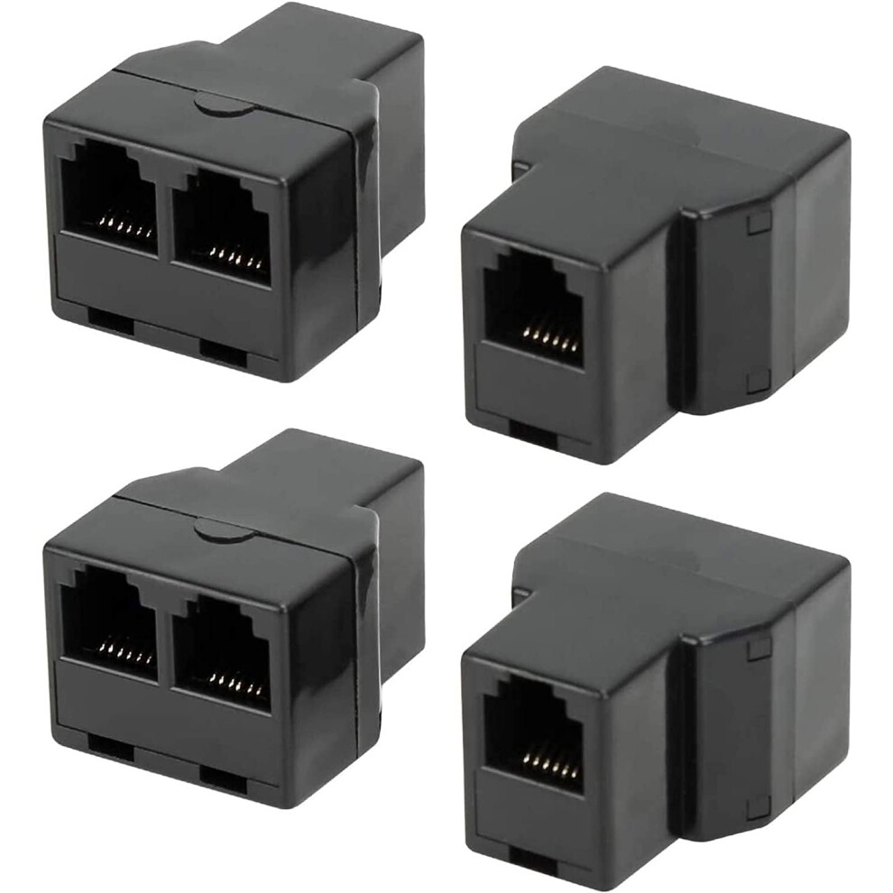 Rj12 6P6c 1 Female To 2 Female Telephone Line Splitters, Telephone Landline Cable Connector 9482828490415