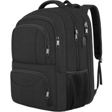 Bardzo duży plecak, duży plecak podróżny na laptopa, duży plecak, zatwierdzony przez linie lotnicze, mieszczący 17-calowego laptopa,