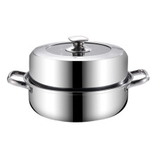 1 olla vaporera de acero inoxidable, resistente a la corrosión, olla multiusos para el hogar.