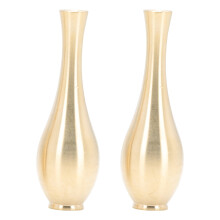 Vază Guangmc din cupru pentru decorul casei - Set de 2 vaze subțiri cu o singură tijă