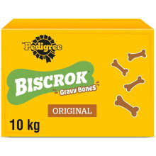 Pedigree Biscrok Original 10 kg Snacks, Dog Treats Gravy Bones Biscuits Dog Treats, Megapack