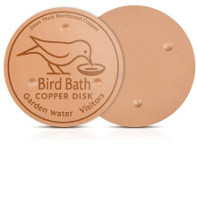2PCS Copper Bird Bath Cleaner Disks with NonSlip Edge, LongLasting Purification for Outdoor Garden Fountain