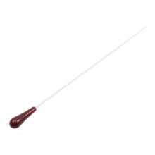 Red Resin Conductor Baton with Ergonomic Comfortable Grip and Balanced Weight for Orchestra and Classroom