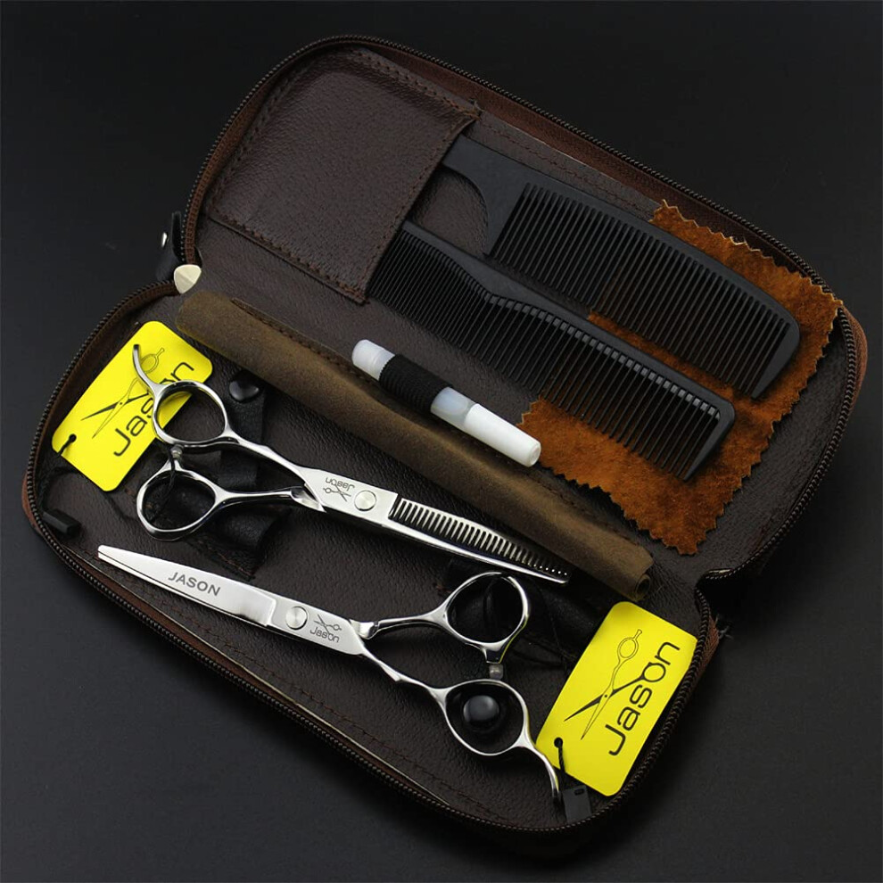 Professional Hair Cutting Scissors Set with Thinning Shears, Ergonomic Grip, Rust Resistant Blades