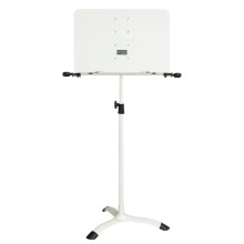 Foldable Music Stand Adjustable Sheet Holder for Guitar Violin Drum Guzheng White Metal