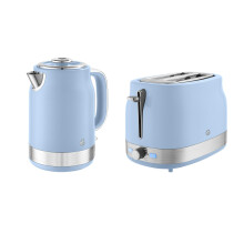 Swan Retro Revive, 2 Slice Toaster Twin Pack Blue. SK19025BLU + SK19028BLU, EEJB370
