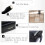 Adjustable Piano Bench with Storage, Solid Wood Frame, Thick Cushioned Seat,  Load Capacity, Brown 5