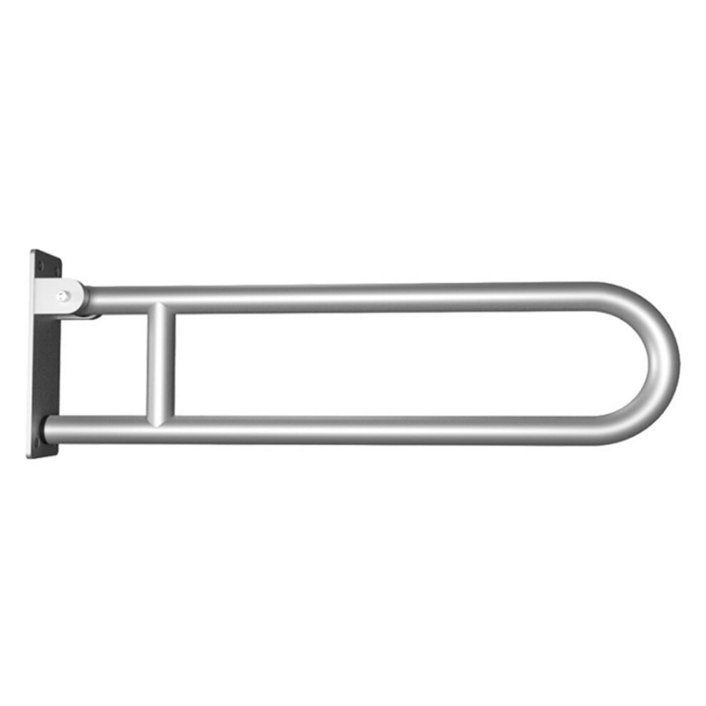 Toilet Safety Grab Bar, Foldable Wall Mounted UShaped Handrail for Elderly, 300lb Support