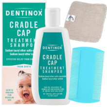 Cradle Cap Shampoo 125ml for Babies & Kids, Complete Treatment Bundle with Gentle Bath Shampoo, Fine Nit Comb & Soft Baby Wipes, Sensitive Scalp Care