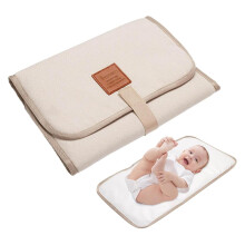 YTUGIL Baby Foldable Travel Changing Mat Portable Change Mat - Beige