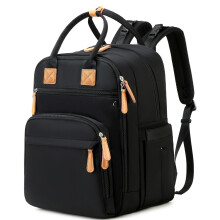 LORADI 18 Pockets Large Changing Bag Backpack with 4 Insulated Pockets and Pram Clips, Baby Shower Gifts (XL-Black, X-Large)