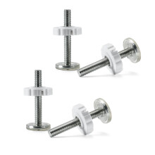 Pressure Mounted Bolts Kit,4 PCS Threaded Spindle Rods Safety Gates Accessory Screw Bolts Kit M10 Spindle Screw Bolts for Baby and Pets Gates