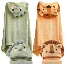kmilro Toddler Towels with Hood for Boys Girls 0-6 Years 2-Pack Hooded Baby Bath Towels for Kids 27.5"X55" Ultra Absorbent Soft Thick Toddler Bath To