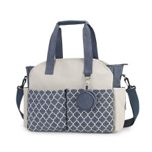 Lmbabter Diaper Bag Nappy Bag, blue / beige, One Size