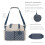 Lmbabter Diaper Bag Nappy Bag, blue / beige, One Size 7