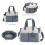Lmbabter Diaper Bag Nappy Bag, blue / beige, One Size 8