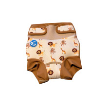 Bubble Tots Go Anywhre Swim Nappy (Yellow Safari, Small- 0-3 Months)