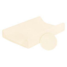 Baby Terry Cover for Changing Mat 70x50 cm for Nappy Changer with Raised Edges (Cream)