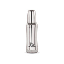 Top Leopard Stainless Steel Baby Feeding Bottle | Durable & Hygienic Baby Bottle with Silicone Teat | Plastic-Free, BPA-Free, Toxin-Free & Leak-Proof