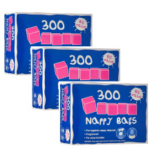 3 Pack Bundle - Neat Nappy Bags (3X 300 Bags) A Hadco Bundle with 900 Nappy Bags in Total