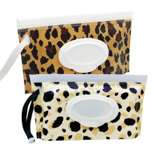 FITULABO 2 Pack Portable Refillable Wet Wipes Dispenser Box, Reusable Pouches & Wet Wipe Holder, Portable Baby Wipes Container, Fits Box of Baby Wipe